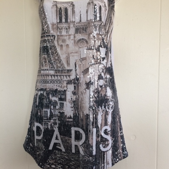 Hello Paris Tank Top Sz 3 - Picture 4 of 5